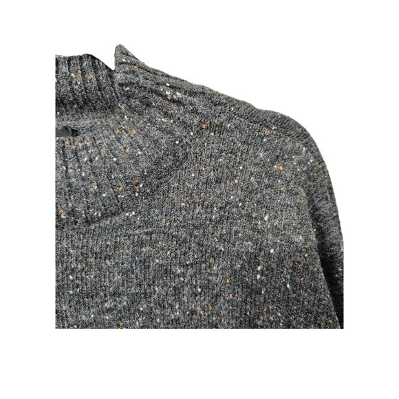 Well Worn New Mock Neck Knit Nep Yarn Sweater Gray Large - Picture 5 of 10